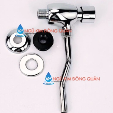 Bộ Xả Tiểu Nam Inox Van Nhấn Tiết Kiệm Nước - Đèn Đồng Thau Mạ Crom, Ren 21 Thông Dụng, Lựa Chọn Giá Tốt
