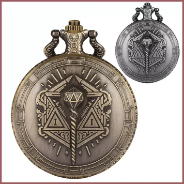 Bộ xúc xắc di động 7 chiếc Steampunk - Vỏ đồng hồ, túi đựng Tiny Dice, chỉ 113.400₫