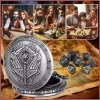 Bộ xúc xắc di động 7 chiếc Steampunk - Vỏ đồng hồ, túi đựng Tiny Dice, chỉ 113.400₫ 3
