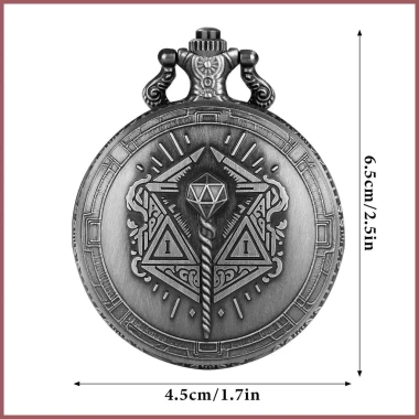 Bộ xúc xắc di động 7 chiếc Steampunk - Vỏ đồng hồ, túi đựng Tiny Dice, chỉ 113.400₫ 5