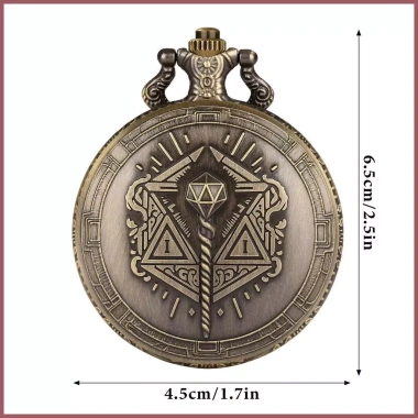 Bộ xúc xắc di động 7 chiếc Steampunk - Vỏ đồng hồ, túi đựng Tiny Dice, chỉ 113.400₫ 10