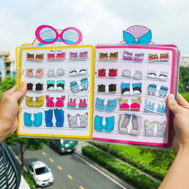 Bóc dán Ngôi nhà búp bê Thay đồ công chúa Montessori h4v - Đồ chơi Squishy Kuromi, giảm giá 170k (Giá gốc 215.9k)