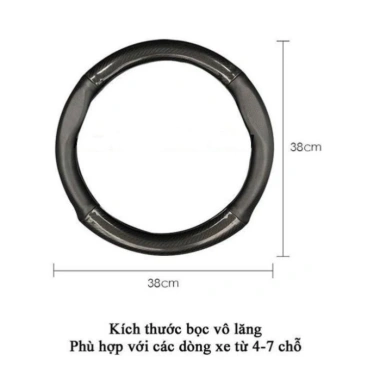 Bọc vô lăng Carbon cho Hyundai I10, I20, I30, Accent, Tucson, Creta... Sang trọng, bảo vệ 100%, Giá ưu đãi 118.999 VND 6 Bọc vô lăng Carbon cho Hyundai I10, I20, I30, Accent, Tucson, Creta... Sang trọng, bảo vệ 100%, Giá ưu đãi 118.999 VND 6