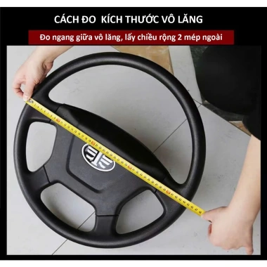 Bọc vô lăng da thật size S cho Honda Civic, Brio, Toyota Wigo, Suzuki Swift, Van, xe điện du lịch - Giá 460.000 VND