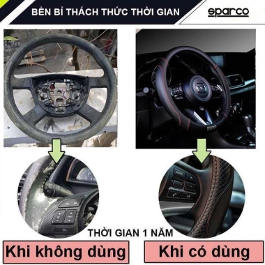 Bọc Vô Lăng Da Vân Carbon 38cm cho Honda City, CRV, HRV, BRV, Accord, Brio, Jazz - 129.000₫ 3