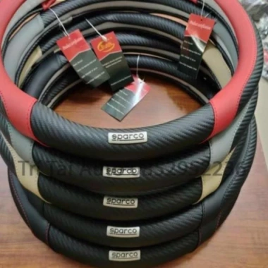 Bọc vô lăng Sparco vân carbon 38cm - Phù hợp xe nhỏ 4-16 chỗ, giá ưu đãi 60.000 VND 4
