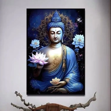 Bodhisattva Túi Thêu Chữ Thập Chất Liệu - Phong Cách Trung Hoa Mới cho Phòng Khách, Ưu Đãi 321.554₫