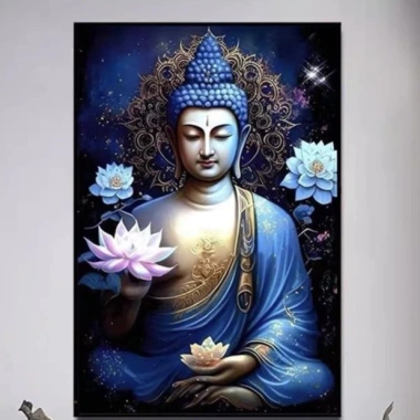 Bodhisattva Túi Thêu Chữ Thập Chất Liệu - Phong Cách Trung Hoa Mới cho Phòng Khách, Ưu Đãi 321.554₫