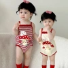 Body Chip 2 Dây Pig BeBe - Hình Cún Nấm Siêu Yêu Bé Sơ Sinh Mùa Hè, Siêu Mềm Mát 119.000đ 3