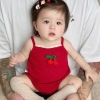 Bodysuit Bé Gái Pig BeBe 2 Dây Cherry Đỏ 3-12kg Đồ Liền Thân Giá Ưu Đãi 88.999₫ 2