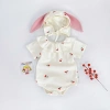 Bodysuit bé gái Pig BeBe áo liền quần tay ngắn mũ họa tiết dễ thương sơ sinh 9