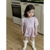 Bodysuit bé gái tím lịm siêu dễ thương hoa thêu, chất mềm mát, thấm hút mồ hôi mùa hè F35 4