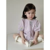 Bodysuit bé gái tím lịm siêu dễ thương hoa thêu, chất mềm mát, thấm hút mồ hôi mùa hè F35 6
