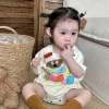 Bodysuit Bé Gái Vàng Hape Fbnys Hình Cún Đáng Yêu, Cotton 100% Mềm, 3-12kg, 119k 3
