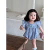 Bodysuit caro bé gái mùa hè F90 siêu dễ thương - Giá ưu đãi 259.600 VND 5