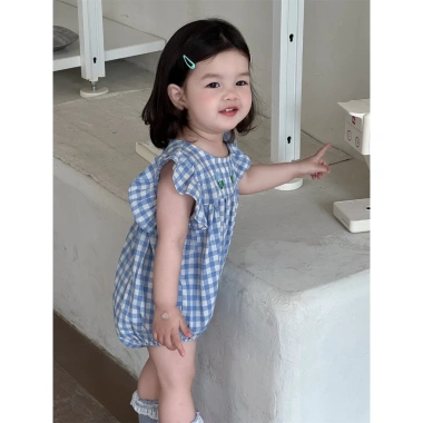 Bodysuit caro bé gái mùa hè F90 siêu dễ thương - Giá ưu đãi 259.600 VND 6 Bodysuit caro bé gái mùa hè F90 siêu dễ thương - Giá ưu đãi 259.600 VND 6