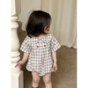 Bodysuit caro cổ bèo siêu dễ thương cho bé gái mùa hè F93 - Giá chỉ 251.900₫ 4