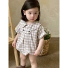 Bodysuit caro cổ bèo siêu dễ thương cho bé gái mùa hè F93 - Giá chỉ 251.900₫ 5