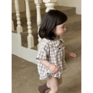 Bodysuit caro cổ bèo siêu dễ thương cho bé gái mùa hè F93 - Giá chỉ 251.900₫ 7