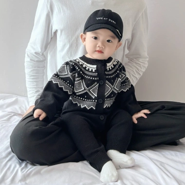 Bodysuit len thổ cẩm S62 cho bé trai, bé gái mùa thu đông 245k ấm áp, dễ thương 11