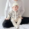 Bodysuit len thổ cẩm S62 cho bé trai, bé gái mùa thu đông 245k ấm áp, dễ thương 12