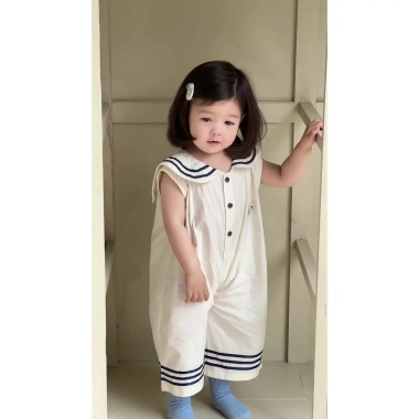 Bodysuit liền thân thủy thủ đáng yêu cho bé, vải mềm mát, giá 225.000đ (F114) 4
