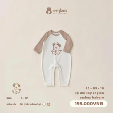 Bodysuit sơ sinh dài tay in hình kèm mũ dày dặn mùa thu đông cho bé 0‑9 tháng - 165.750₫