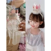 Bờm cài tóc công chúa Happy Birthday xinh xắn vải voan Hàn Quốc cho bé gái 50k 8