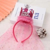 Bờm cài tóc công chúa Happy Birthday xinh xắn vải voan Hàn Quốc cho bé gái 50k 9
