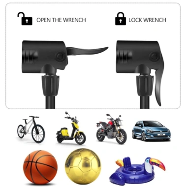 Bơm Đạp Chân Mini Đồng Hồ Đo Áp Suất - Dùng cho Ô Tô, Xe Máy, Xe Đạp, Giá 115k 9