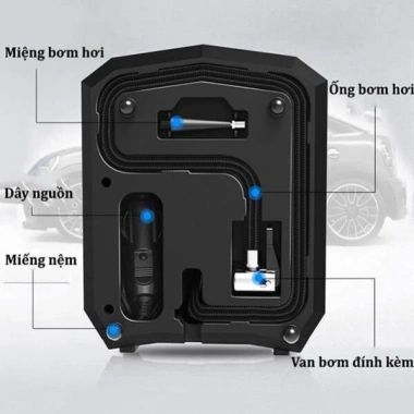 Bơm lốp ô tô AIKESI điện tử tự ngắt - Bảo hành 12 tháng, giá ưu đãi 430.000₫