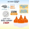 Bóng đèn tích điện 200W chống nước, sạc USB tiện lợi - Giá chỉ 43.000₫