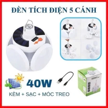 Bóng đèn tích điện 4 cánh sạc năng lượng mặt trời - 5 chế độ sáng, dùng 6‑8h, 59.000₫ 3 Bóng đèn tích điện 4 cánh sạc năng lượng mặt trời - 5 chế độ sáng, dùng 6‑8h, 59.000₫ 3