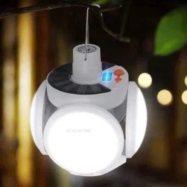 Bóng đèn tích điện 4 cánh sạc năng lượng mặt trời - 5 chế độ sáng, dùng 6‑8h, 59.000₫ 4 Bóng đèn tích điện 4 cánh sạc năng lượng mặt trời - 5 chế độ sáng, dùng 6‑8h, 59.000₫ 4