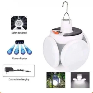 Bóng đèn tích điện 4 cánh sạc năng lượng mặt trời - 5 chế độ sáng, dùng 6‑8h, 59.000₫ 5 Bóng đèn tích điện 4 cánh sạc năng lượng mặt trời - 5 chế độ sáng, dùng 6‑8h, 59.000₫ 5