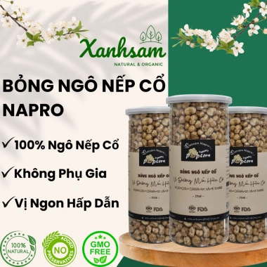 Bỏng Ngô Nếp Cổ 150g Natural Organic - Vietnam NAPRO - Giảm 20% - Thơm giòn