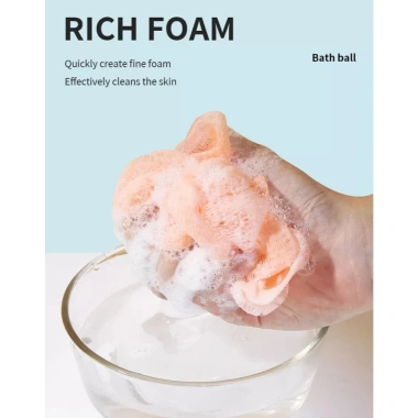 Bông Tắm Tạo Bọt Cao Cấp LMLTOP Bath Ball C047 Nhập Khẩu Màu Ngẫu Nhiên 19.000₫