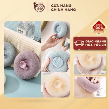 Bông Tắm Tròn Có Tay Cầm Tạo Bọt Mềm Mịn TOOLA TLA017 - Giá Ưu Đãi 32,000₫
