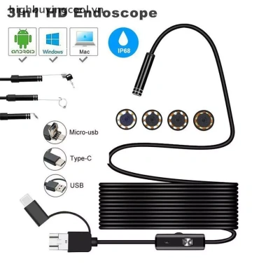 Borescope USB Type-C 3 trong 1 5.5-7-8mm Camera IP68, Kiểm tra nội soi, Giá 120.200₫ 2