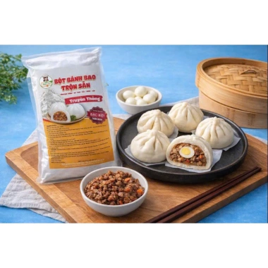 Bột bánh bao trộn sẵn 700gr - Thơm, nở, mềm xốp, giá ưu đãi 65.000đ