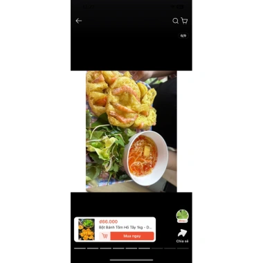 Bột bánh tôm Hồ Tây trộn sẵn gói 1kg - Giảm giá chỉ 70.000, thơm ngon, tiện lợi