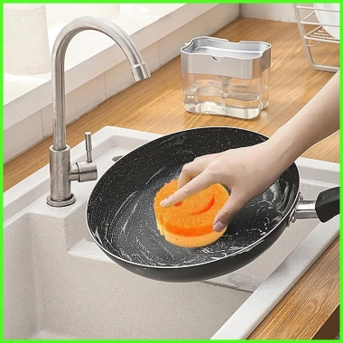 Bọt biển rửa chén 1/3 miếng cotton - Thấm nhanh sạch bát, giá ưu đãi 41.800 VND 7