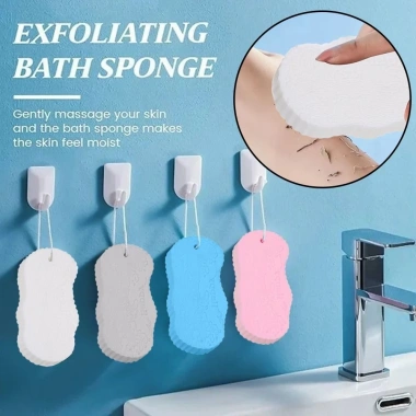Bọt biển tẩy tế bào chết ROLY - Phụ kiện tắm mềm, máy chà sàn cơ thể, bàn chải massage di động, chỉ 44.064₫ 8