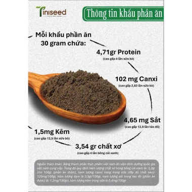 Bột Hắc Chi Ma 450g TiniSeed Xanh Sam - Giảm Cân Tăng Năng Lượng, Giá 431.250₫ 5