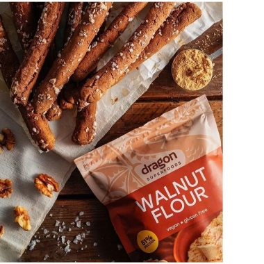 Bột hạt óc chó 51% Protein 200g - Dragon Superfoods EU Organic - XanhSam Natural & Organic - Giá ưu đãi 425k