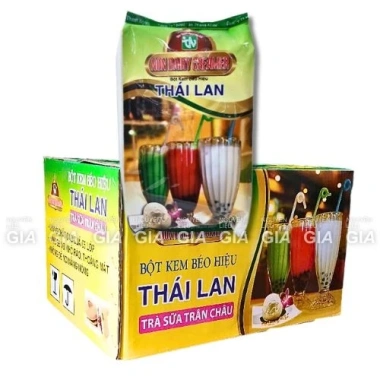 Bột Kem Béo Thái Lan 1kg (3 ly) - Bao bì mới, Thùng 10 bịch, Dễ pha, Ngon 2
