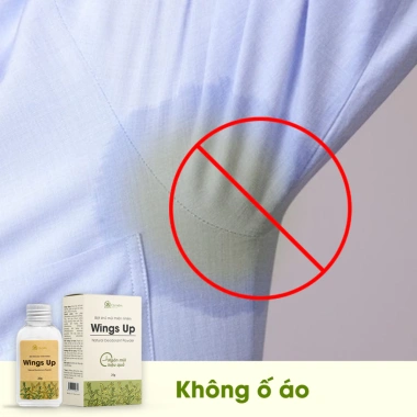 Bột Khử Mùi Wings Up 25g – Bỏ Hôi Chân, Nách, Giảm Tiết Mồ Hôi, Cỏ Mềm, 117k
