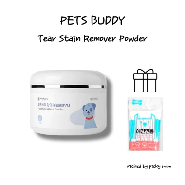 Bột loại bỏ vết rách Pets Buddy 50g + Khăn bông - Mắt tự nhiên Hàn Quốc, giá 509.303 VND