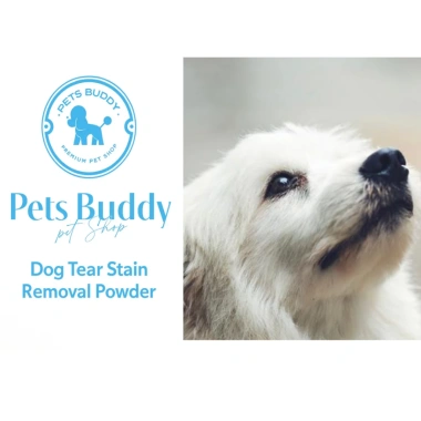 Bột loại bỏ vết rách Pets Buddy 50g + Khăn bông - Mắt tự nhiên Hàn Quốc, giá 509.303 VND