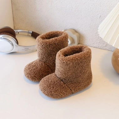 Bốt lông cừu mùa đông bé gái - Hàn Quốc 2.026, lớp lót cotton dày, giảm 20% 2